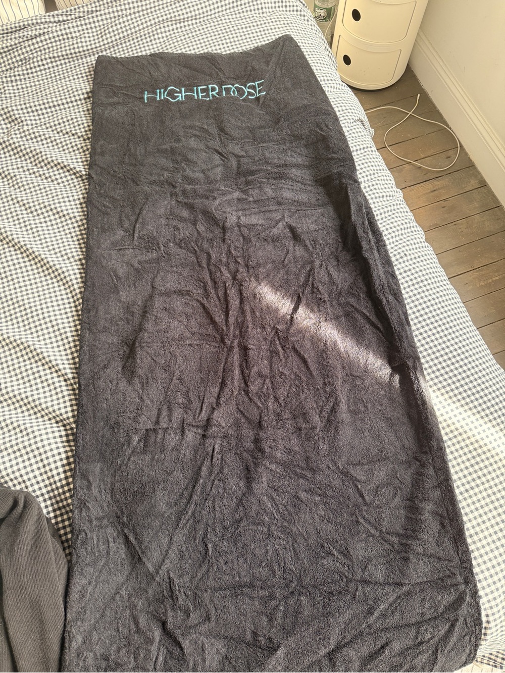 Higher Dose Black Maxi Towel Wrap